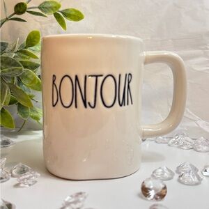 Rae Dunn Bonjour Ceramic Mug